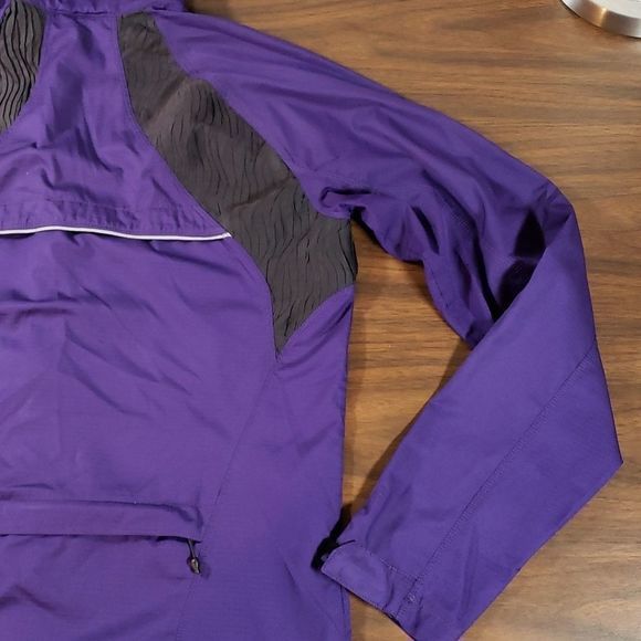 Pearl Izumi ELITE Barrier Jacket Purple Black Large Vented Large Back Pocket‎ - Picture 13 of 16